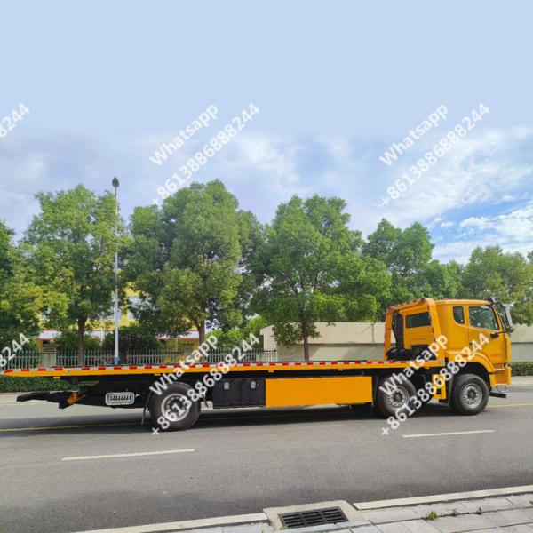 SINOTRUK HOWO Dépanneuse à plateau trois essieux 12 tonnes, dépanneuses à plateau un remorquage deux  Camion de remorquage