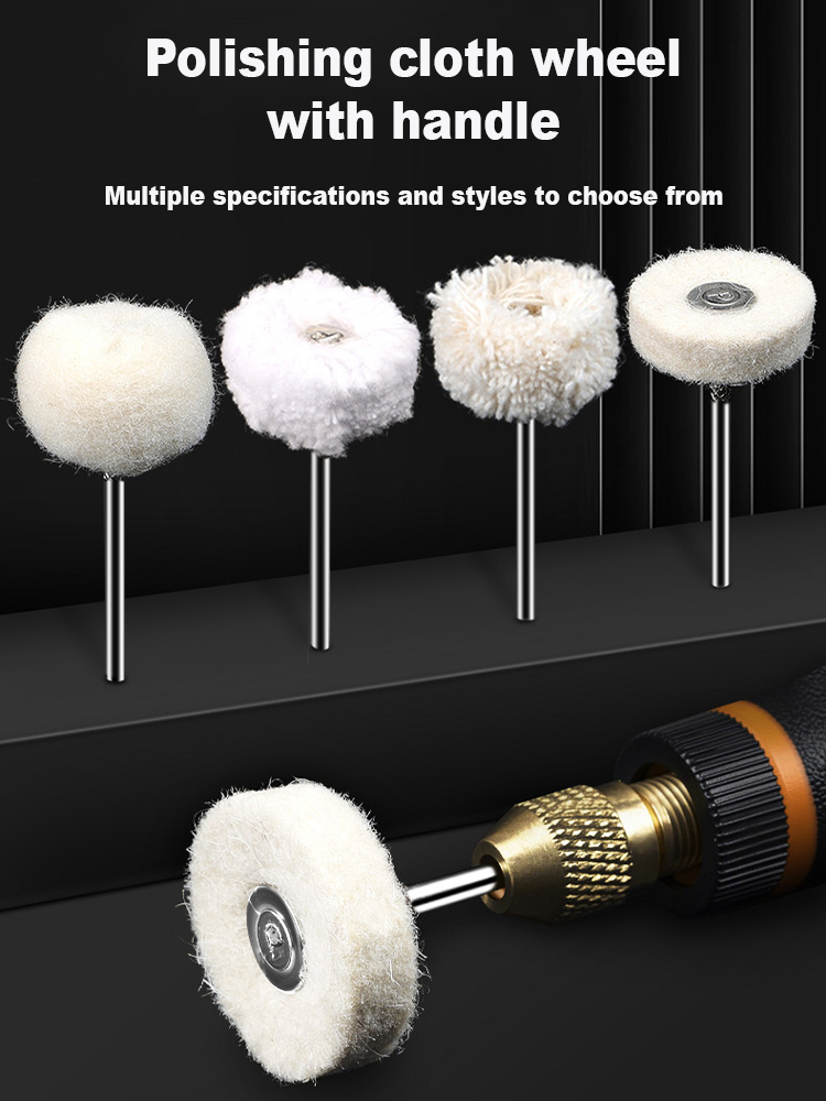 High-Precision Polishing Cloth Wheel with Handle for Jewelry Finishing