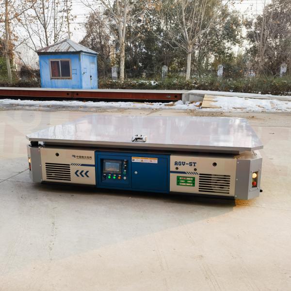 5T Intelligence Trackless Transfer Trolley Electric For Smart Factory