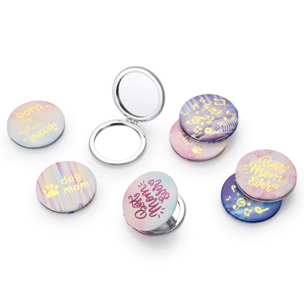 Espelho compacto Espelho de reflexo portátil de vidro