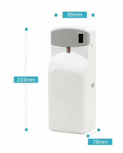 Multiple Setting Automatic Air Fragrance Dispenser White Color For Lavatory