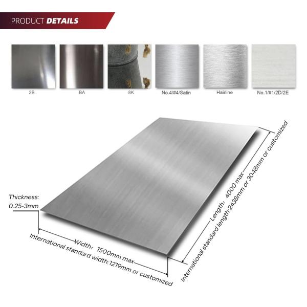 SUS 201 304 HL/Hairline Surface Finished Sheet из нержавеющей стали Цена за тонну в Китае