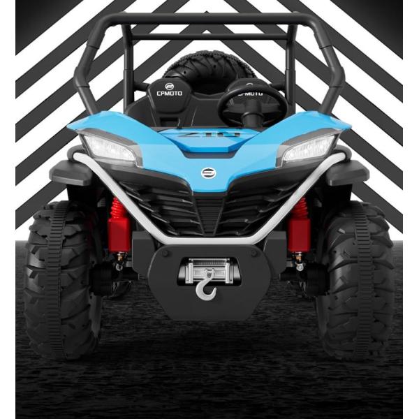 Популярный 12В UTV езда на машине для детей пульт дистанционного управления светодиодный свет Два места Красный Синий Белый