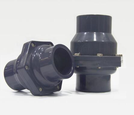 SGS 8 SCH80 Plastic UPVC Grey Flapper Industrial Check Valves