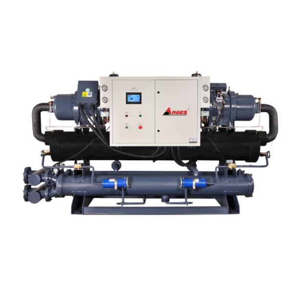 Large Capacity Industrial Water Cooled Screw Chiller With Double Compressors System