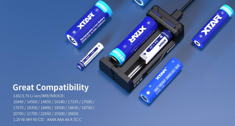 FC2 NIMH Battery Chargers Dual Slot Universal Fast Charger 2A