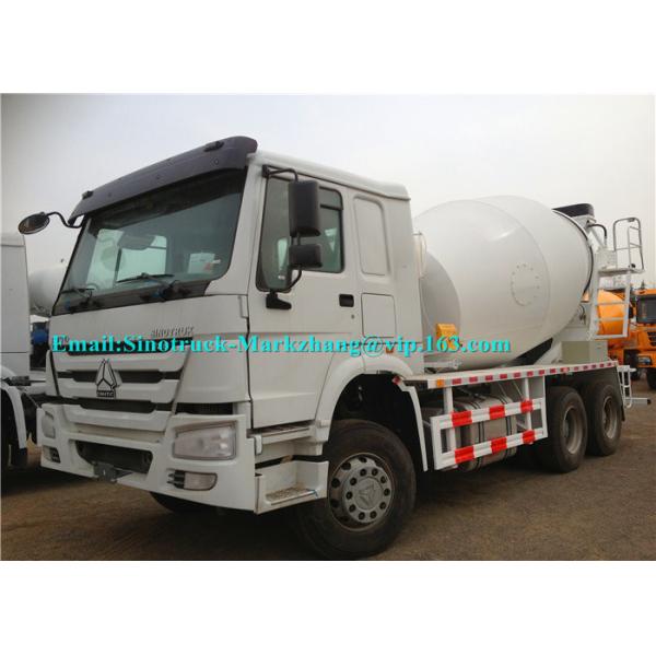 Whilte Truck Mounted Cement Mixer Machine Concrete Mixer Vehicle Eaton Motor