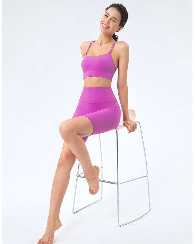 V шорты части форменным управлением tummy одежд набора йоги Breathable 2 и верхней части урожая