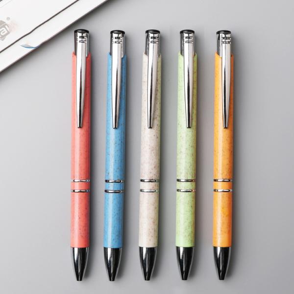 Настройка логотипа Пластиковые канцелярские и школьные принадлежности Красочные металлические шариковые ручки