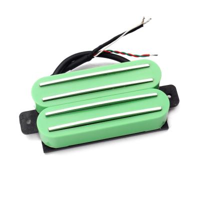 Ceramic Magnet Dual Rail Humbucker Pickup 9KΩ N/M 18 KΩ/B ABS Green Cover