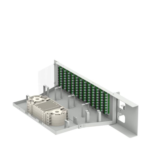 Центр обработки данных 96 ядер SC APC тип 19 дюймовый оптоволоконный патчпанель с 5 и Swing Design