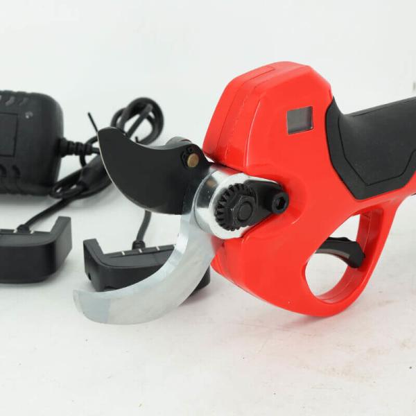 Pruner elétrico sem fio e sem escova vermelho de 21 V para jardinagem