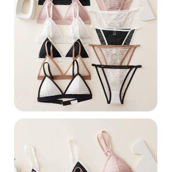 Women Lingerie Set Wholesale of High Quality S M L Sizes Women Bra and Brief Sets Triangular Cup Women Underwear Set