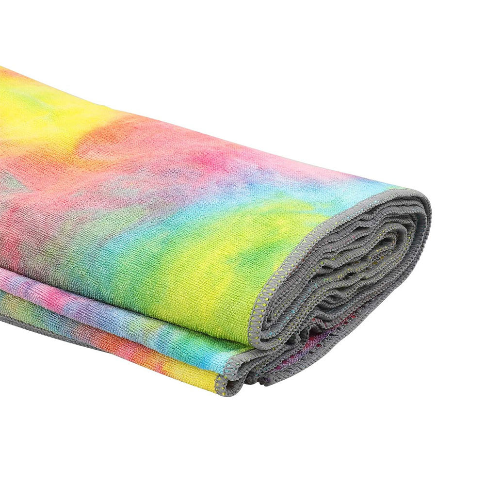 Tie Dye Soft Textured Sports Yoga Towel Multi Purpose