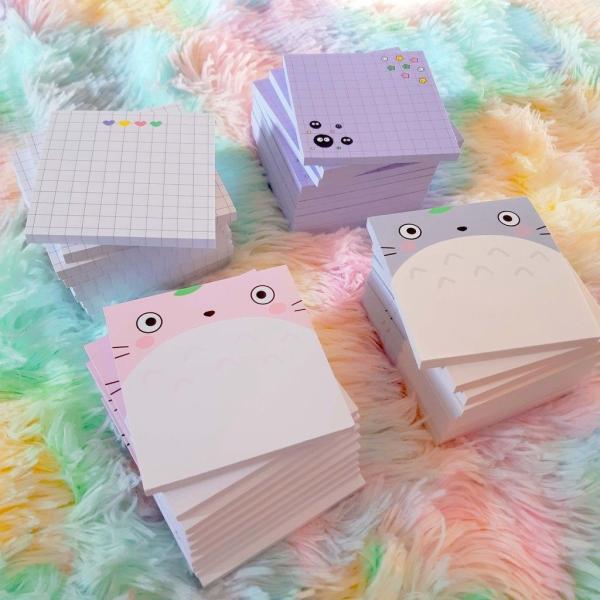 Wholesale Cute Die Cut Sticky Notes Small Kitty Cat Shape Personalized Pop-up Note Loose Leaf Paper Kraft for Gifts Promotions
