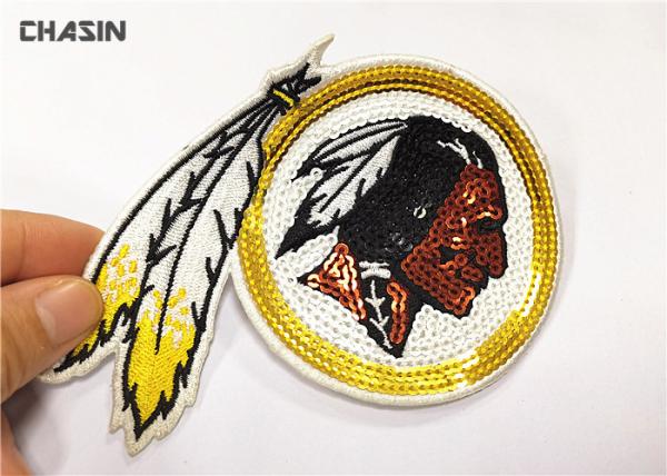 3 Tall Eco - Friendly Sequin Embroidery Patches For Woman Clothes