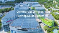 Sistema solar comercial distribuido en el techo Complejo comercial