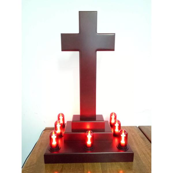 Cross Lamp Holder Decorative LED Bulbs , Led Lighting Bulbs Aluminum + Glass