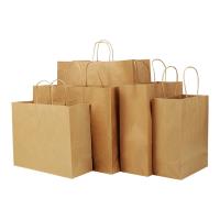 Impression en gravure Sac d'emballage Kraft brun Sac pliant noir