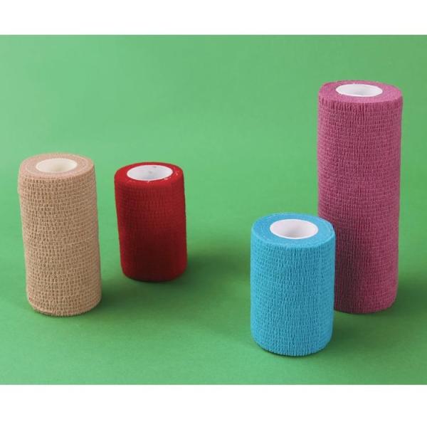 CE Cotton Self adhesive Bandage Wrap Medical Elastic Cohesive bandage for Sports, Hand & Leg Guard