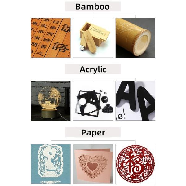 Graveuse et coupeuse laser CO2 pour papier bambou cuir bois acrylique 1390/4060 50W-300W machine de découpe de gravure laser