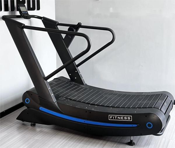 Appareils de gymnastique non motorisés coureur à air manuel courbe de tapis roulant