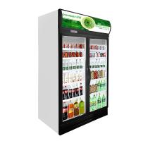 Congelador de vidro de fecho automático 1280*695*2120 milímetro da porta baixo - consumo de energia