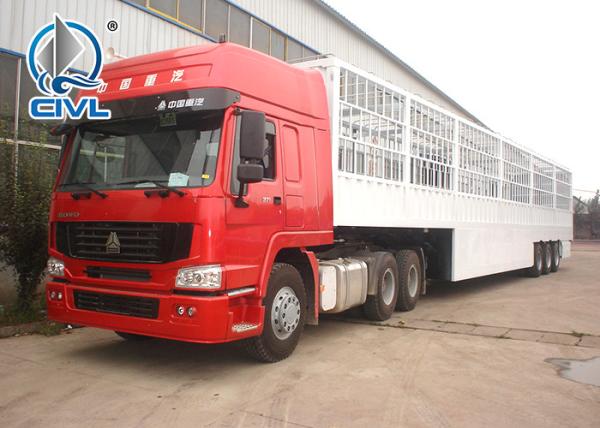 CIVL New 3 Axles High Column Frame Cargo  Semi Trailers For Poultry Transportation