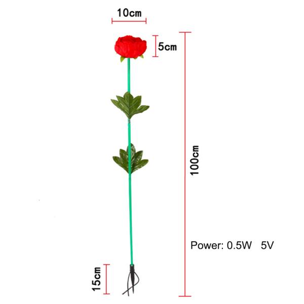 LED Simulation Peony Lights Wedding Scene Layout Lighting Festival Commercial Beauty Display Bright Decoration