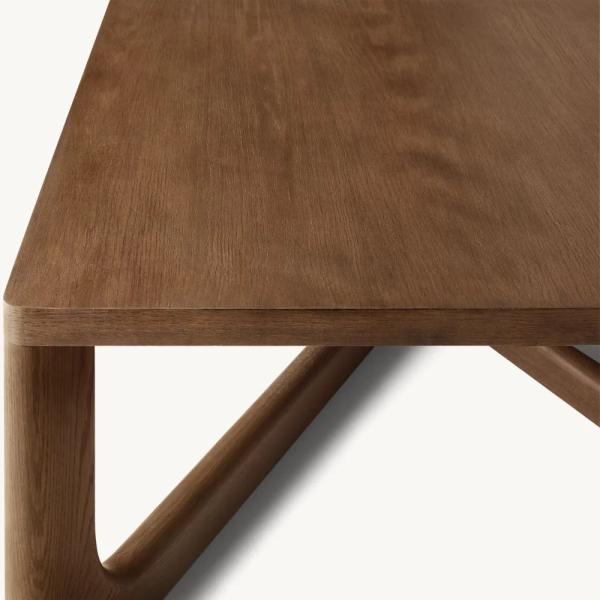 Living Room Modern Solid Wood Coffee Table Customized Lightweight 450mm