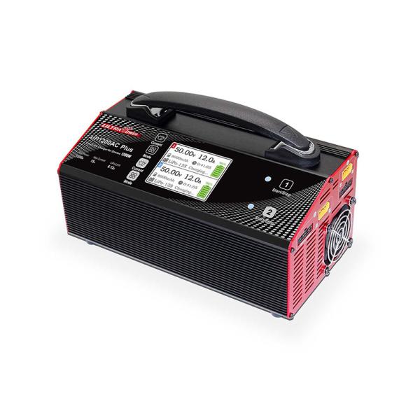 Dual Channels 1200W Output Power LiPO/LiHV Charger with 1.5A/Cell Balance Current for Big Drones
