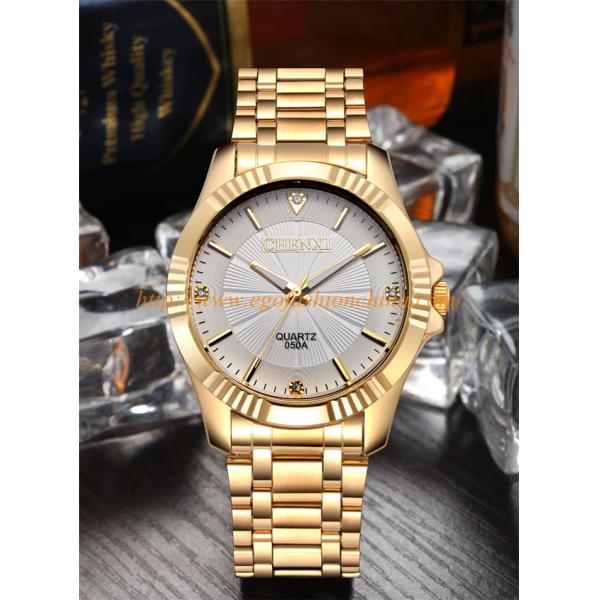 050A Stainless Steel Watch Black White Gold Watch Golden Watch Luxury Watch Gift Watches