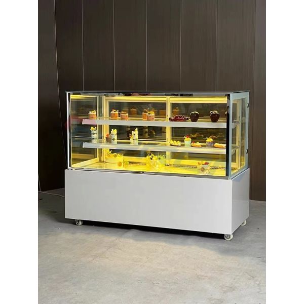 Customized Countertop Cake Display Cabinet Refrigerated Cake Display Case