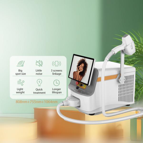 3 Wavelength 808nm 755nm 1064nm Diode Laser Hair Removal Device with Ice Titanium