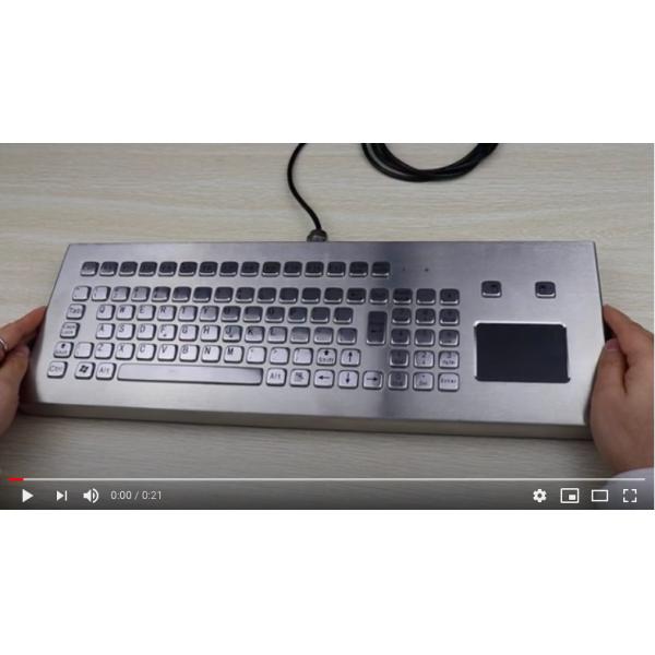 Клавиатура нержавеющей стали ИП65 УСБ ПС/2 настольная