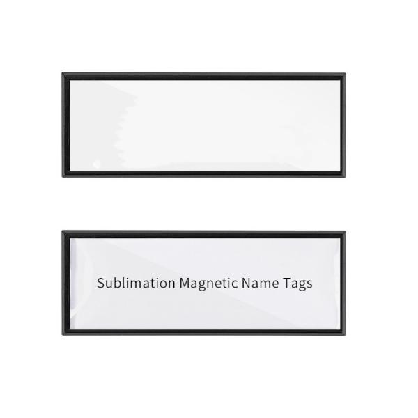 DIY Customized Wooden Sublimation Magnetic Name Tags Blanks For Photo Printing