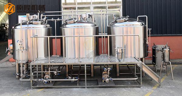 10 HL Stainless Steel Beer Making Machine Semi Automatic Control With Jacket