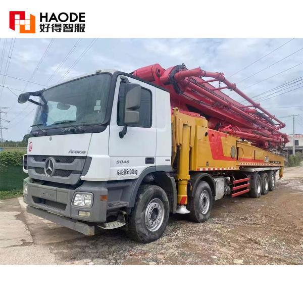 Good Partner SANY 72m mounted trailer price putzmeister spare parts used mobile sale concrete pump truck