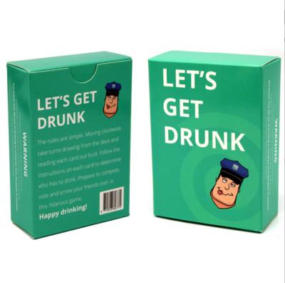Personalizou 100 cartões que 300gsm revestiu os jogos de cartas bebendo de papel 63x88mm