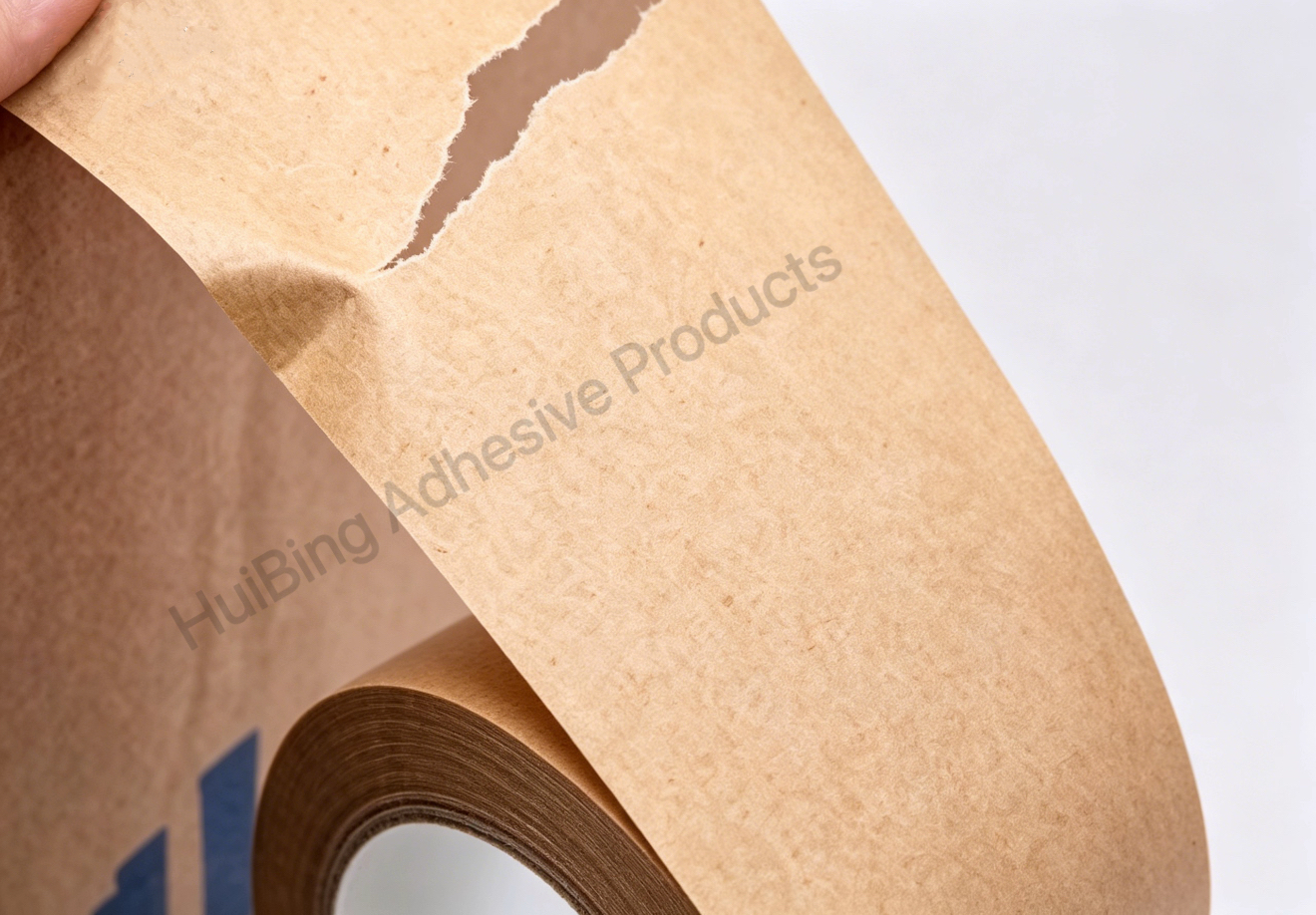 Hot Melt Adhesive Box Sealing Kraft Paper Tape Custom Single Side