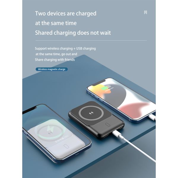 PD 20W Wireless Charging Power Bank Magnetic Charger 10000mah With Stand
