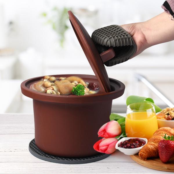 Silicone Oven Mitts Heat Resistant Mini Oven Gloves And Pot Holders Set For Kitchen Non Slip Cooking Baking Pinch Grips