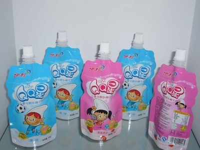 Liquid Packaging Stand Up Pouch Bags For Fruit Juice And Puree