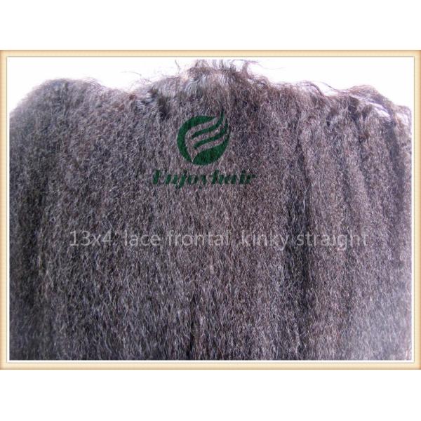 malaysian virgin remy hair lace frontal 13''x4'' ,natural color kinky straight 10''-24''