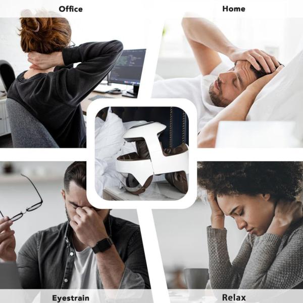 Intelligent Electric Bluetooth Head SPA Massager Helmet Octopus Vibration With Air Pressure
