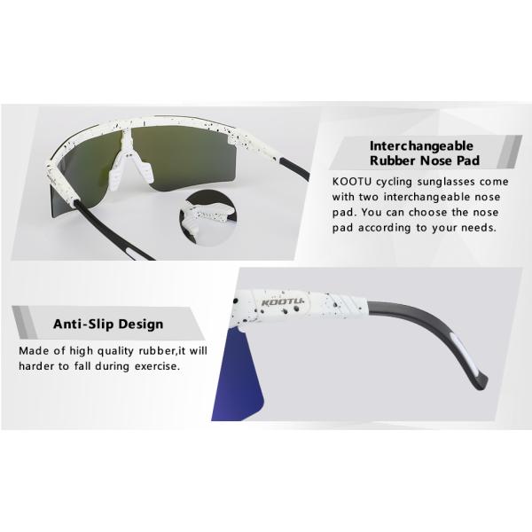 KOOTU Unisex Road Bike Cycling Sunglasses UV400 Anti Sunlight