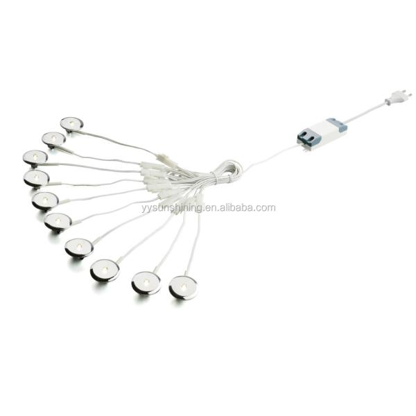 Chrome Recessed LED Under Cabinet Kitchen Light LED Shelf Light for Kitchen CRI Ra 80