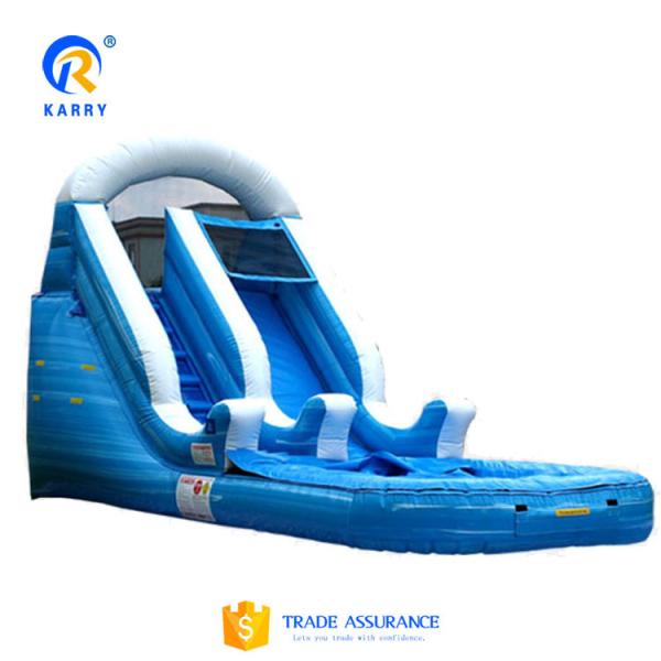 Custom Logo Printed Large Long Slide Inflatable Pool Slide Combo for Outdoor Fun Combo