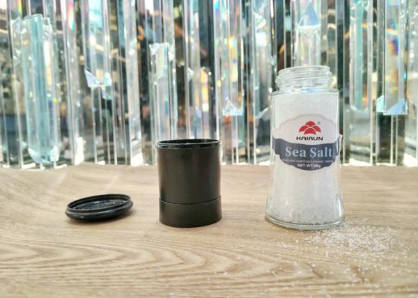 Reusable Glass Bottle Salt And Pepper Mill Plastic Grinders With Ceramic Core