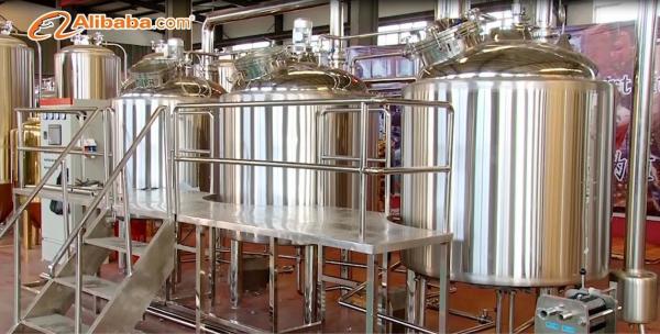 2 Vessel / 3 Vessel 10BBL Commercial Beer Brewing Equipment 0.15 - 0.3Mpa Pressure